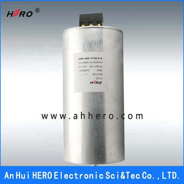 Three phase AC filter power capacitor
